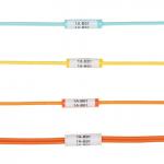 Gaine d'identification de câble, 3mm, orange, 100 pcs 