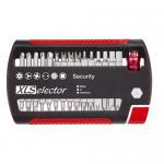 Coffret d'embouts XLSelector Security Standard 25mm, 31 pcs 1/4-pouce 